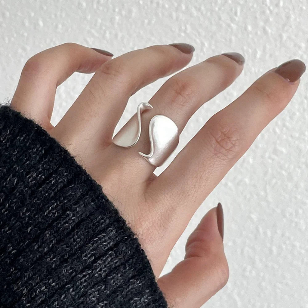 Bague ouverte minimaliste argent 925